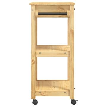 MONZA Solid Wood Kitchen Trolley - 60x40x90 cm