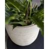 Capi Egg Planter Waste Rib 43x41 cm Terrazzo Beige - Eco-Friendly