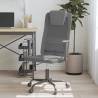 Office Chair Grey Mesh Fabric & Faux Leather - Comfort Upgrade