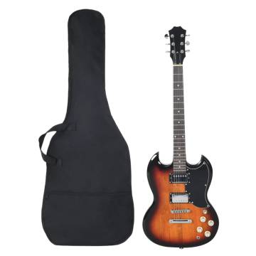 Beginner Electric Guitar with Bag - Brown & Black 39" | Hipo Market