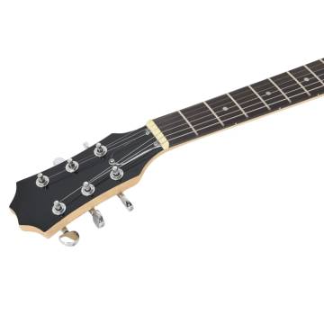 Beginner Electric Guitar with Bag - Brown & Black 39" | Hipo Market