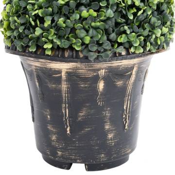 Artificial Boxwood Spiral Plant with Pot - 100 cm Green