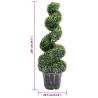 Artificial Boxwood Spiral Plant with Pot - 100 cm Green