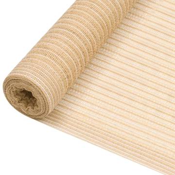 Beige HDPE Privacy Net 3.6x25m - Durable & UV-Proof