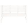 Garden Bench White - Solid Pine Wood 111.5x53x71 cm