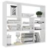 Wall Shelf White 90x16x78 cm - Stylish Engineered Wood