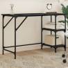 Desk Black 120x50x75 cm Metal and Engineered Wood Colour black 