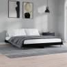 Bed Frame Black 180x200 cm Super King Engineered Wood Colour black Size 180 x 200 cm 