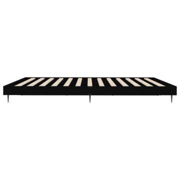 Super King Bed Frame Black 180x200 cm - Durable & Stylish