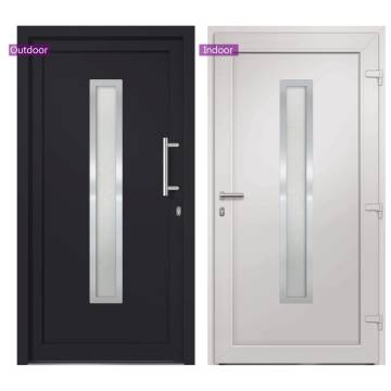 Stylish Anthracite Front Door 108x208 cm - Secure Your Home