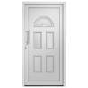 Elegant White Front Door 110x210 cm - Secure & Stylish