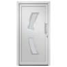 Elegant Front Door White 108x208 cm for Enhanced Security