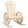 Rocking Adirondack Chairs - 2 pcs Solid Wood Fir | HipoMarket