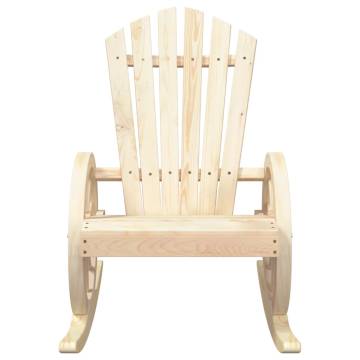 Rocking Adirondack Chairs - 2 pcs Solid Wood Fir | HipoMarket