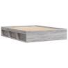 Stylish Grey Sonoma Bed Frame 140x190 cm - HipoMarket