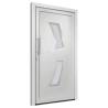 Elegant White Front Door 88x200 cm - Secure Your Home