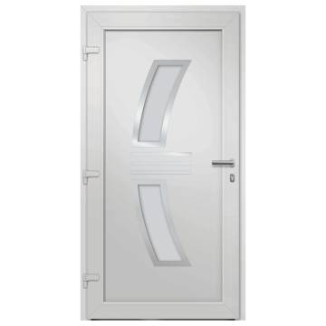 Elegant White Front Door 88x200 cm - Secure Your Home