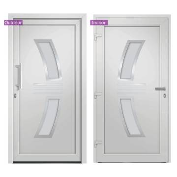 Elegant White Front Door 88x200 cm - Secure Your Home