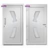 Elegant White Front Door 88x200 cm - Secure Your Home