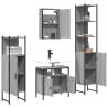 4 Piece Grey Sonoma Bathroom Furniture Set | HipoMarket