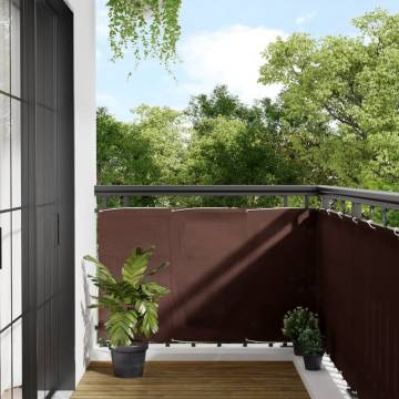 Balcony Screen Brown 90x1000 cm - Privacy & Durability