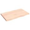 Table Top 80x50x(2-4) cm Solid Wood Live Edge - Hipomarket