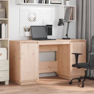 Elegant Solid Pine Desk - 140x50x75 cm | HipoMarket