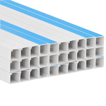 Cable Trunking Self-Adhesive 10x10 mm 30m PVC | HipoMarket