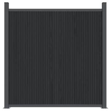 Durable Grey WPC Fence Panel 1045x186 cm - Hipomarket