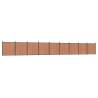 Fence Panel Brown 1564x186 cm WPC | Durable Garden Fencing