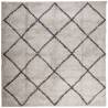 Shaggy Rug PAMPLONA - Modern Beige & Anthracite 120x120 cm