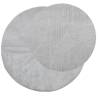 Rug IZA Short Pile Scandinavian Look Grey Ø 160 cm - Hipomarket