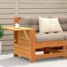 Garden Armrest Sofa with Side Table - Solid Pine Wood