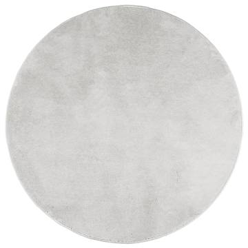 OVIEDO Short Pile Grey Rug Ø 160 cm - Soft & Stylish