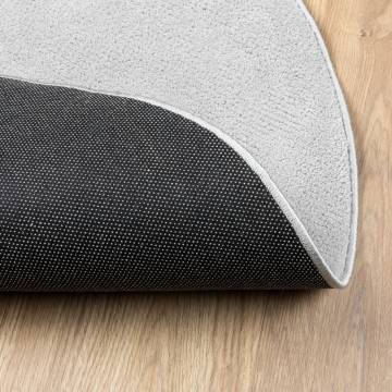 OVIEDO Short Pile Grey Rug Ø 160 cm - Soft & Stylish