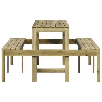 Wooden Picnic Table 160x134 cm - Durable Pine Design