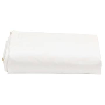 Heavy-Duty White Tarpaulin Ø 4 m - Ideal for All Covering Needs