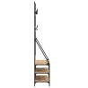 Clothes Rack with Shoe Storage - Sonoma Oak 90x34x184 cm