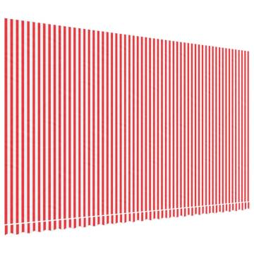 Replacement Fabric for Awning - Red & White Stripe 6x3.5m