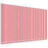 Replacement Fabric for Awning - Red & White Stripe 6x3.5m