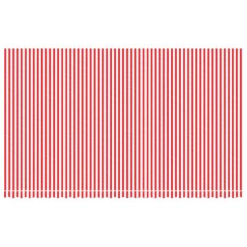 Replacement Fabric for Awning - Red & White Stripe 6x3.5m