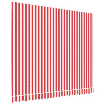 Replacement Awning Fabric Red & White Stripe 3x2.5 m - HipoMarket