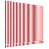 Replacement Awning Fabric Red & White Stripe 3x2.5 m - HipoMarket