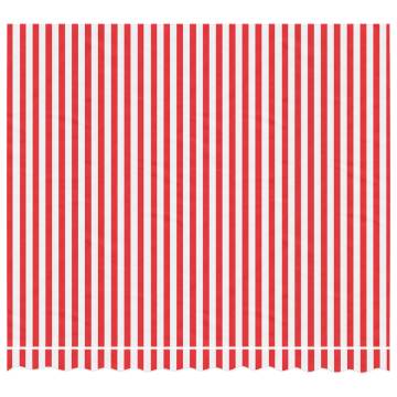 Replacement Awning Fabric Red & White Stripe 3x2.5 m - HipoMarket