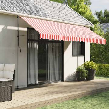 Replacement Awning Fabric - Red & White Stripe 4x3m