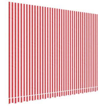 Replacement Awning Fabric - Red & White Stripe 4x3m