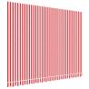 Replacement Awning Fabric - Red & White Stripe 4x3m