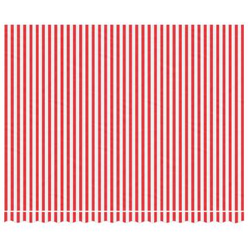 Replacement Awning Fabric - Red & White Stripe 4x3m