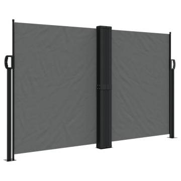 Retractable Side Awning Anthracite 140x600 cm | HipoMarket