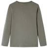 Kids' Long Sleeve T-shirt Khaki 140 | Affordable Quality Clothing